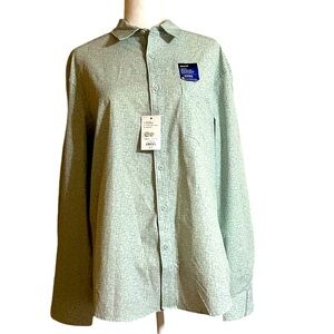 🆕 NWT Apt 9 Sage Green Premier Flex Performance Untucked Fit Shirt